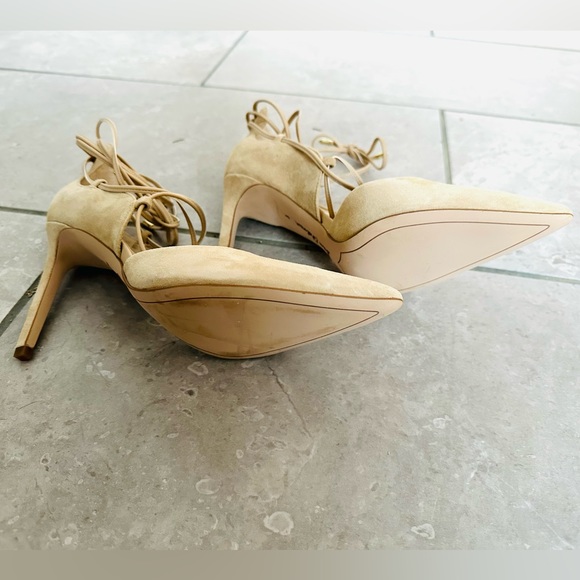 [NEW UNWORN] SAM EDELMAN Dayna Heel, Desert Nude Suede 8M - Picture 6 of 7